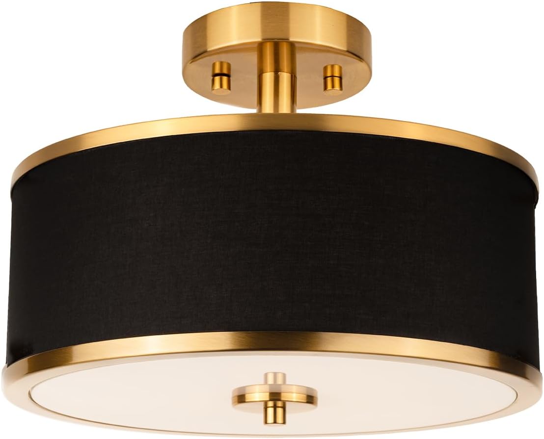 3-Light Semi Flush Mount Ceiling Light Fixture for Modern Homes