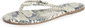 Women's Glitter Flip-Flop Angel Wings Sandal - Cushioned Leather