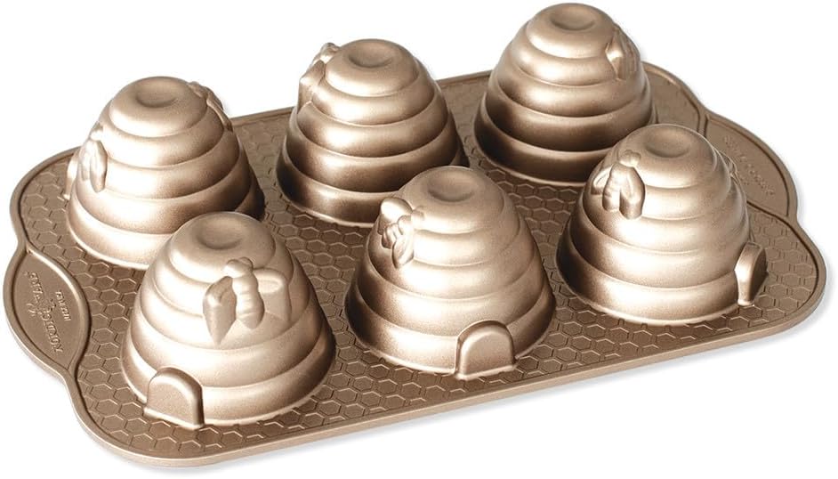 Nordic Ware Beehive Cakelet Pan for Perfectly Shaped Treats