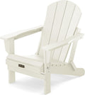 Folding Adirondack Chair - Weather Resistant Outdoor Comfort