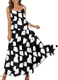 Summer Dresses for Women Cotton Spaghetti Strap Maxi Dress - Boho