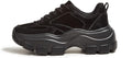 LUCKY STEP Women Chunky Platform Colorblock Sneakers - Reflective sole