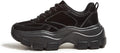 LUCKY STEP Women 90S Chunky Platform Reflective Sneakers - Retro