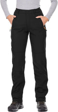 Waterproof Women's Ski Snow Pants - Fleece Lined Insulated