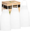 Green Lifestyle 120 Pack Chef Apron White for Men and Women