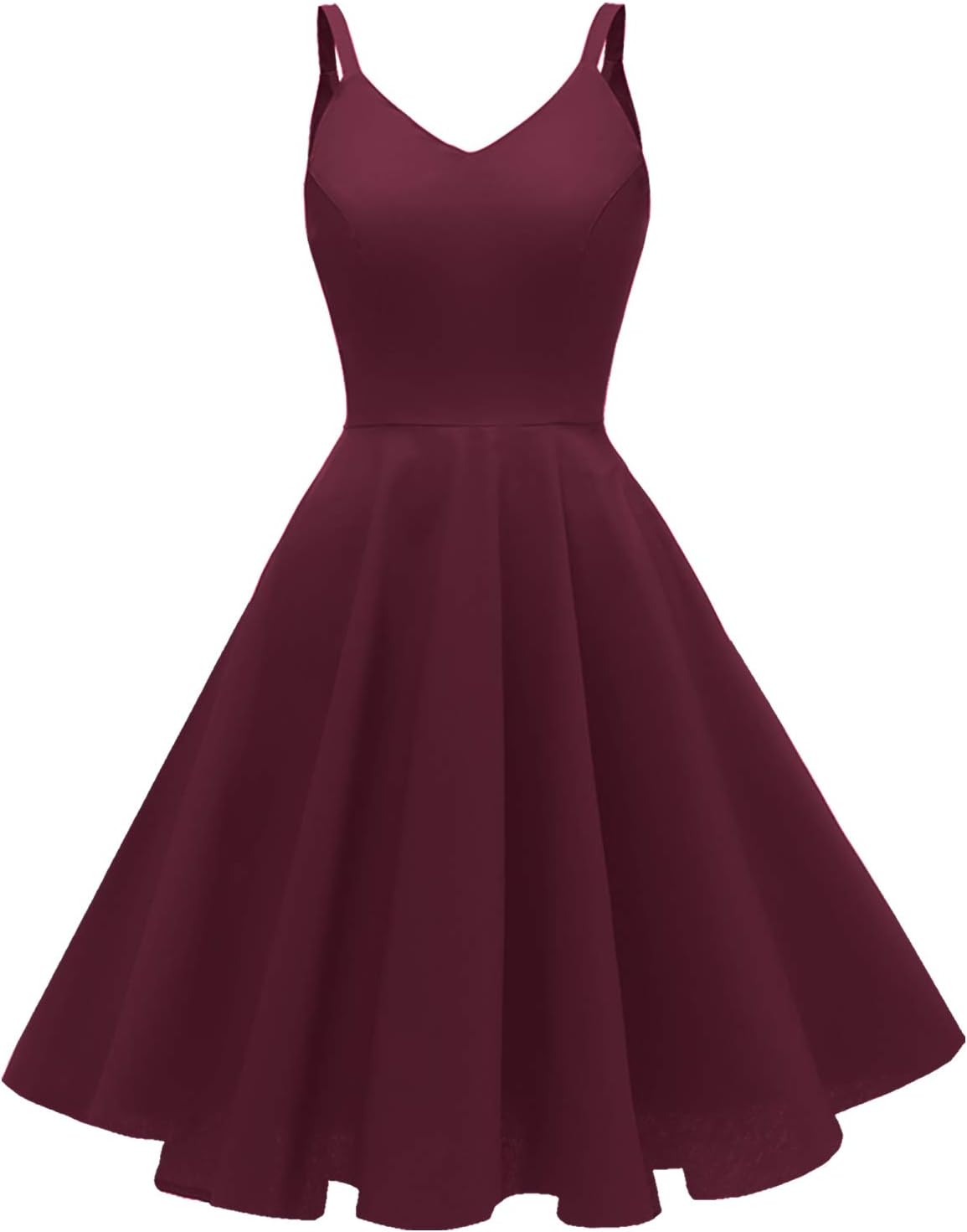 1950s Retro Vintage Spaghetti Strap Cocktail Swing Dresses