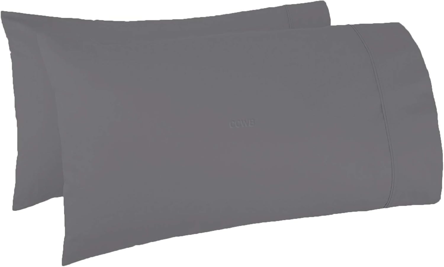 Oversize Pillow Case in Grey King Size for Fluffy Pillows