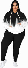Women's Plus Size Two Piece Outfits Sweatsuit Set XL-5XL - Comfortable