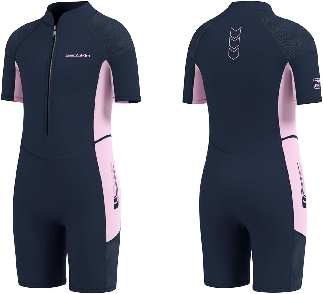 Seaskin Kids Wetsuit for Boys Girls - Thermal Shorty Diving Suit
