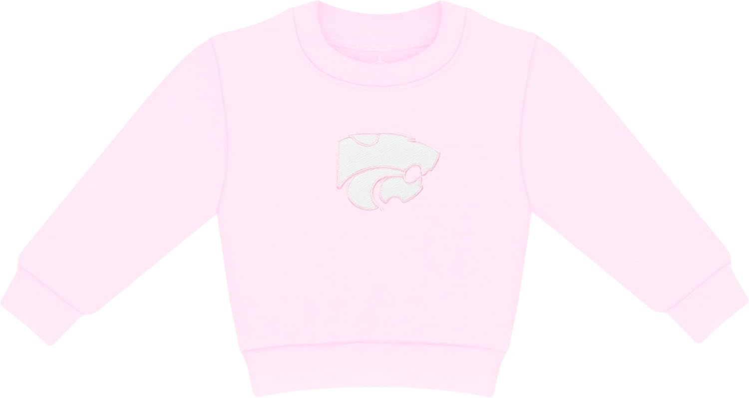 Kansas State Baby Sweatshirt with Embroidered Team Logo