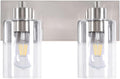 Bathroom Light Fixtures 2-Light Brushed Nickel Vanity Light - Modern