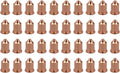 40pcs 220990 Nozzles Fit 105 Plasma Cutting Torch - Value Pack