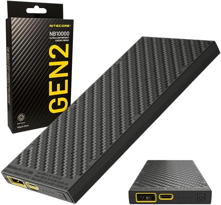 Nitecore NB10000 GEN II Quick Charge Power Bank for Trail Runners