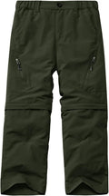 Kids Cargo Pants Boys Quick Dry Convertible Hiking Trousers