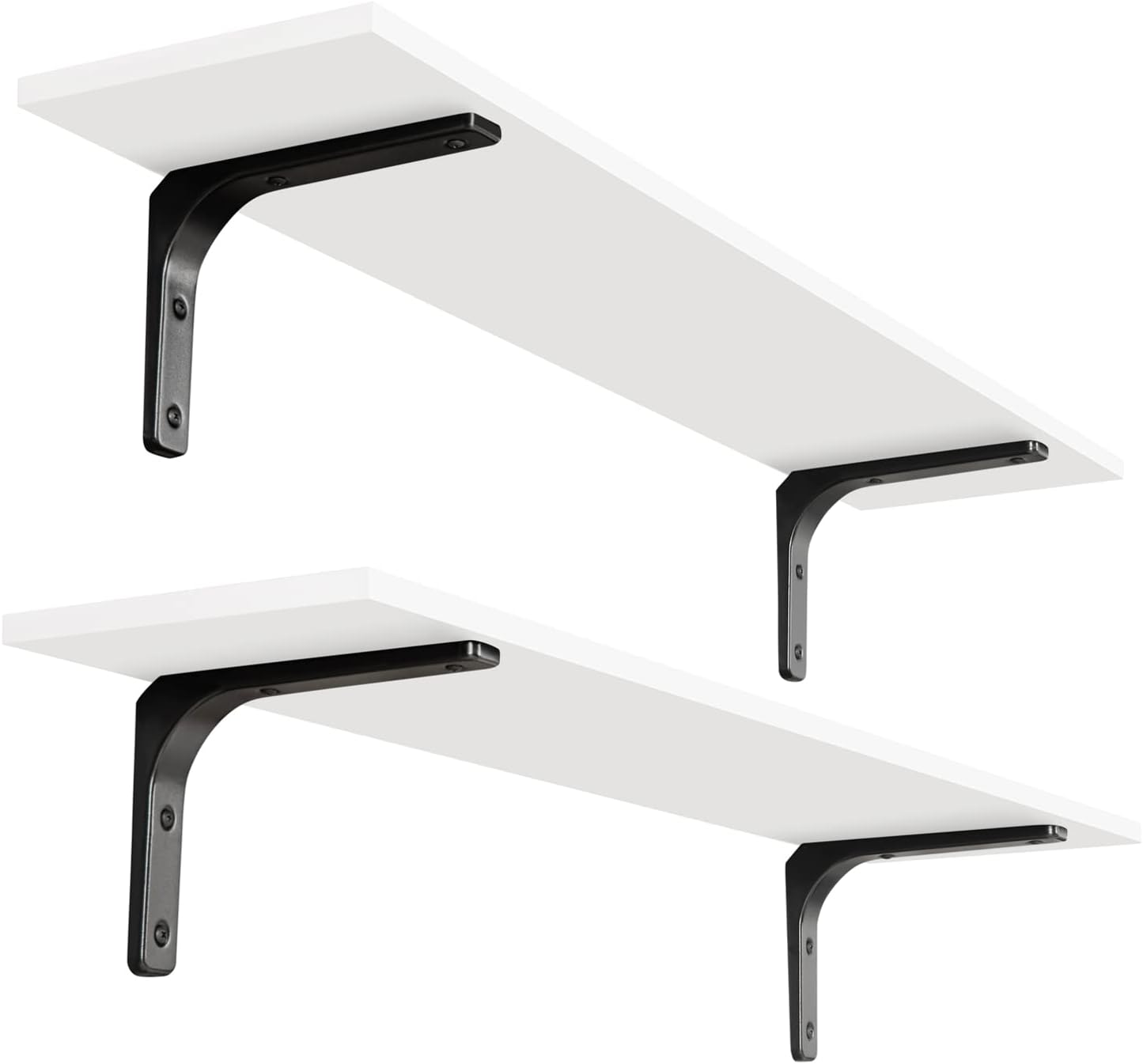 DINZI LVJ Long Wall Shelves Set of 2 for Extra Storage Space