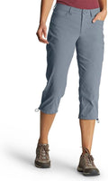 Eddie Bauer Women's Rainier Capri - Lightweight Water-Resistant Fit