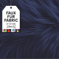 Faux Fur Fabric by the Yard Navy Blue - 108in x 60in, 3 Yard
