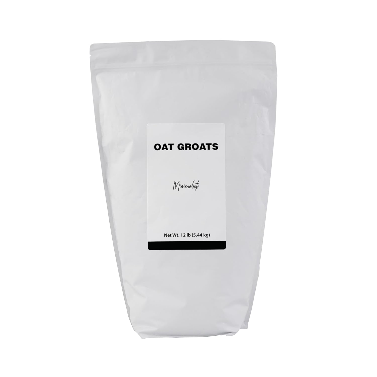 Minimalist Oat Groats for Cooking and Baking, 12 Pound Resealable Bag