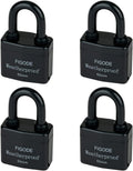 OUTDOOR WATERPROOF PADLOCK 2.2 in Laminated Steel Locks - 4 Pack keyed