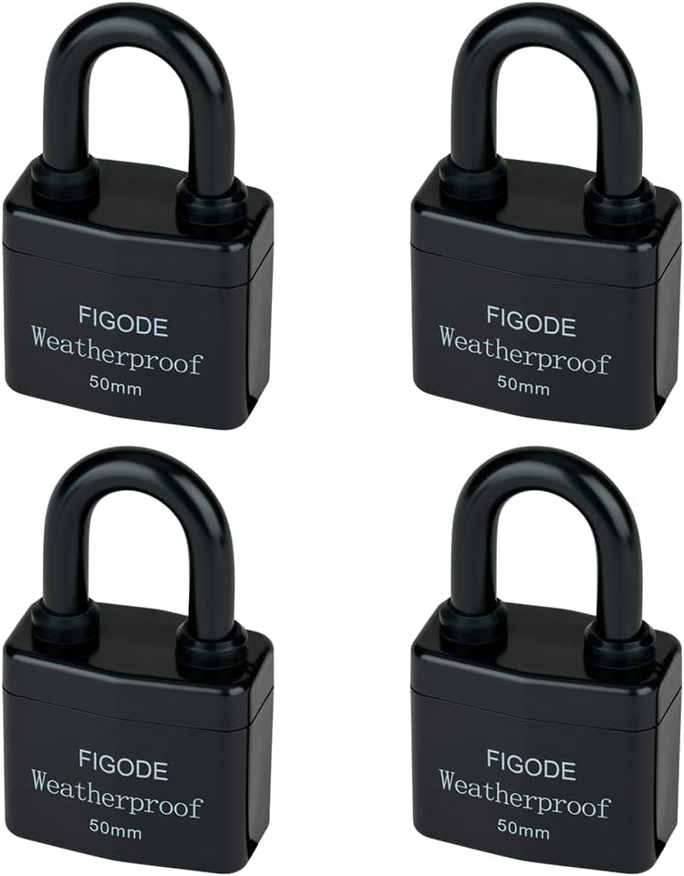 FIGODE Outdoor Waterproof Padlocks for Heavy Duty Security
