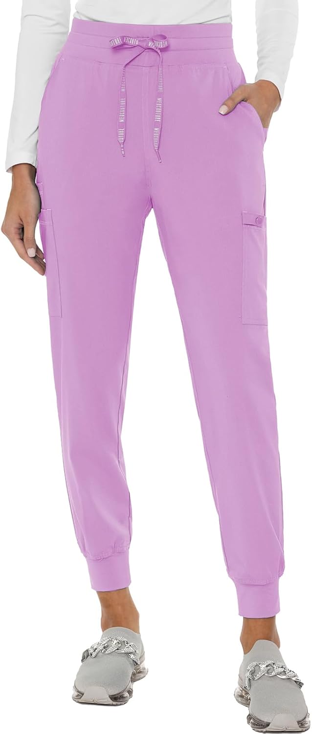 Med Couture Women's Cargo Scrub Jogger Pants for All-Day Comfort