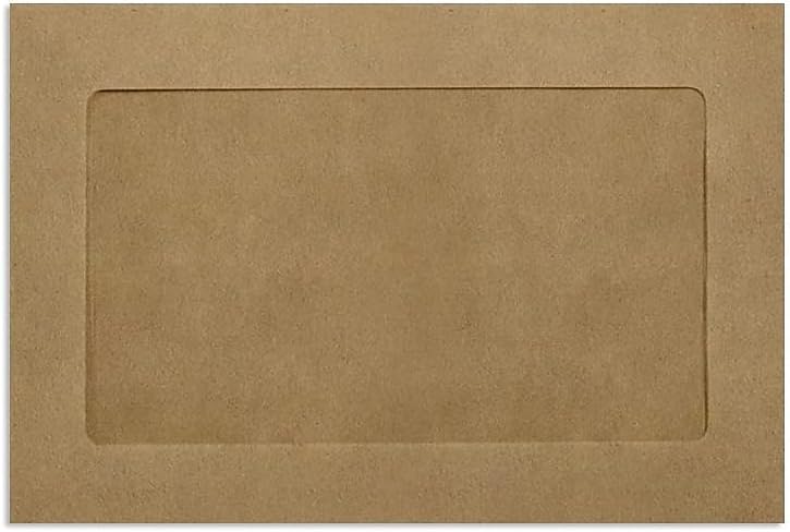 LUXPaper 6 x 9 Full Face Window Envelopes for Business Use