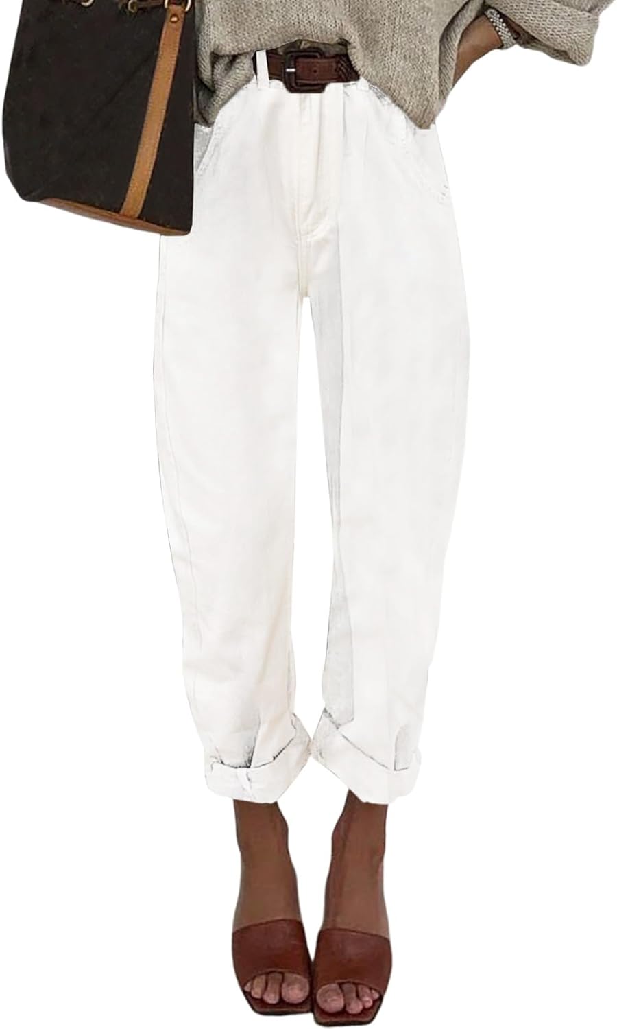 High Waisted Baggy Jeans for Women - Stylish and Comfortable Fit