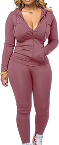 Two Piece Outfits for Women Jogger Sets Tracksuit Pants Set - Soft