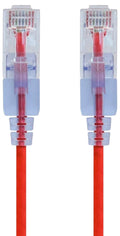 Cat6A 10ft Red SlimRun 10-Pack Patch Cable - High Density Fit