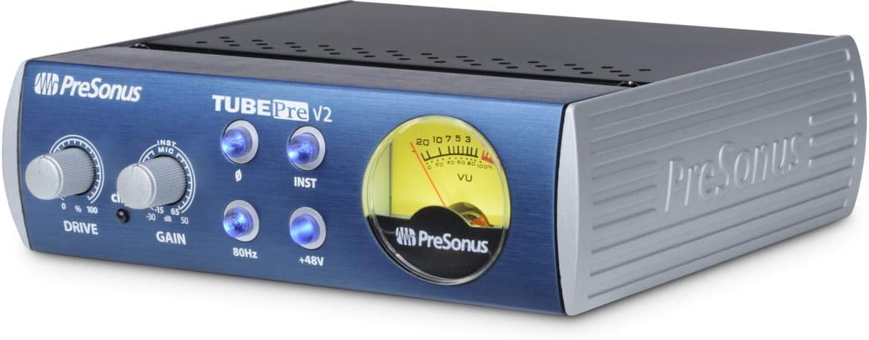 Presonus TubePre v2 Tube Preamplifier DI Box for Musicians