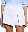GOBLES Women's High Waist A-line Mini Skorts for Office Style
