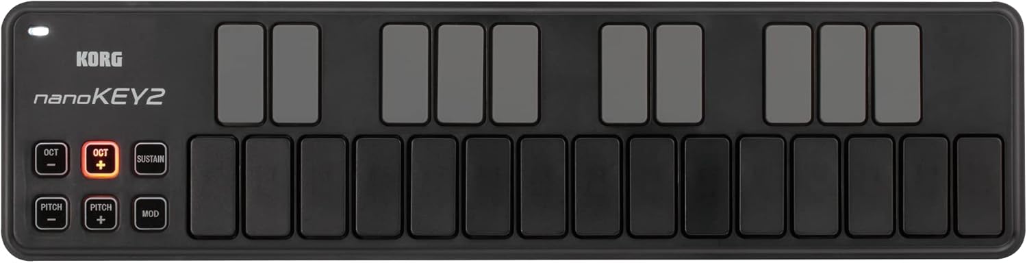 Korg NANOKEY2BK: Compact 25-Key Midi Controller