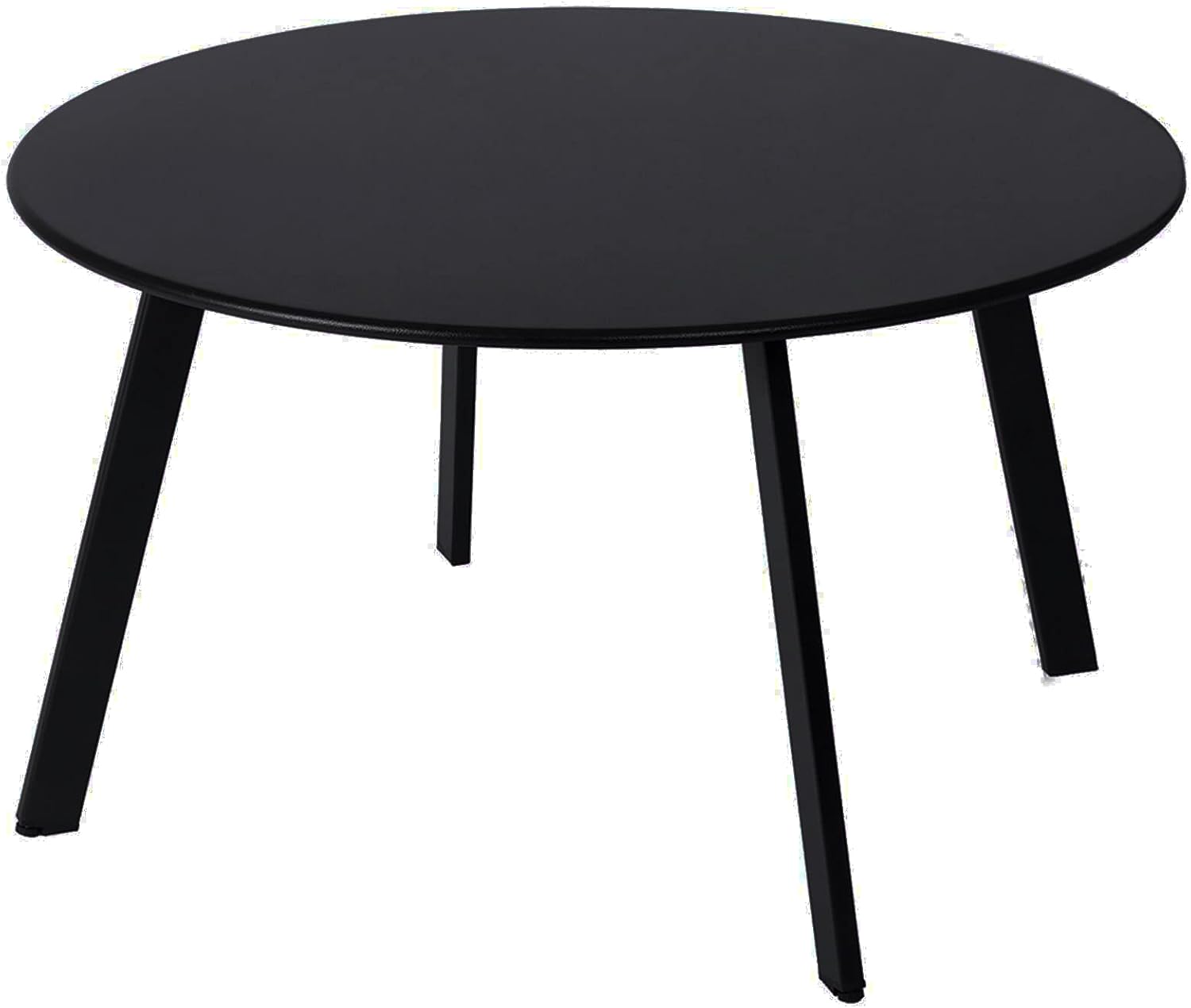 Patio Coffee Table - Metal Steel Round Table for Outdoor Use