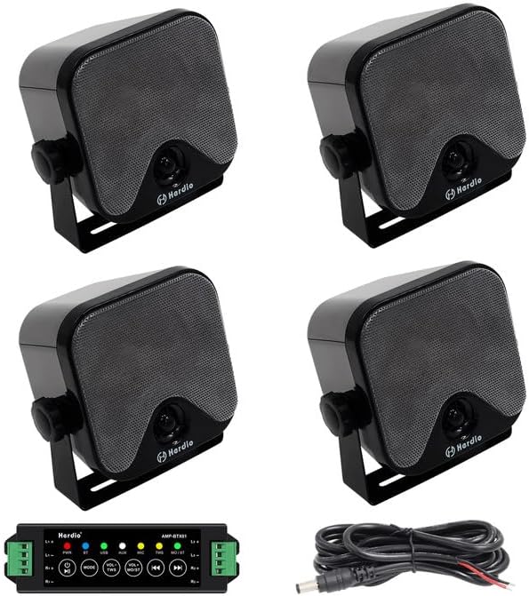 Herdio 4 Inch Waterproof Bluetooth Speakers for Outdoor Fun