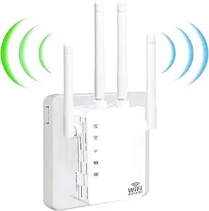 WiFi Extender Signal Booster 1200Mbps for Strong Coverage
