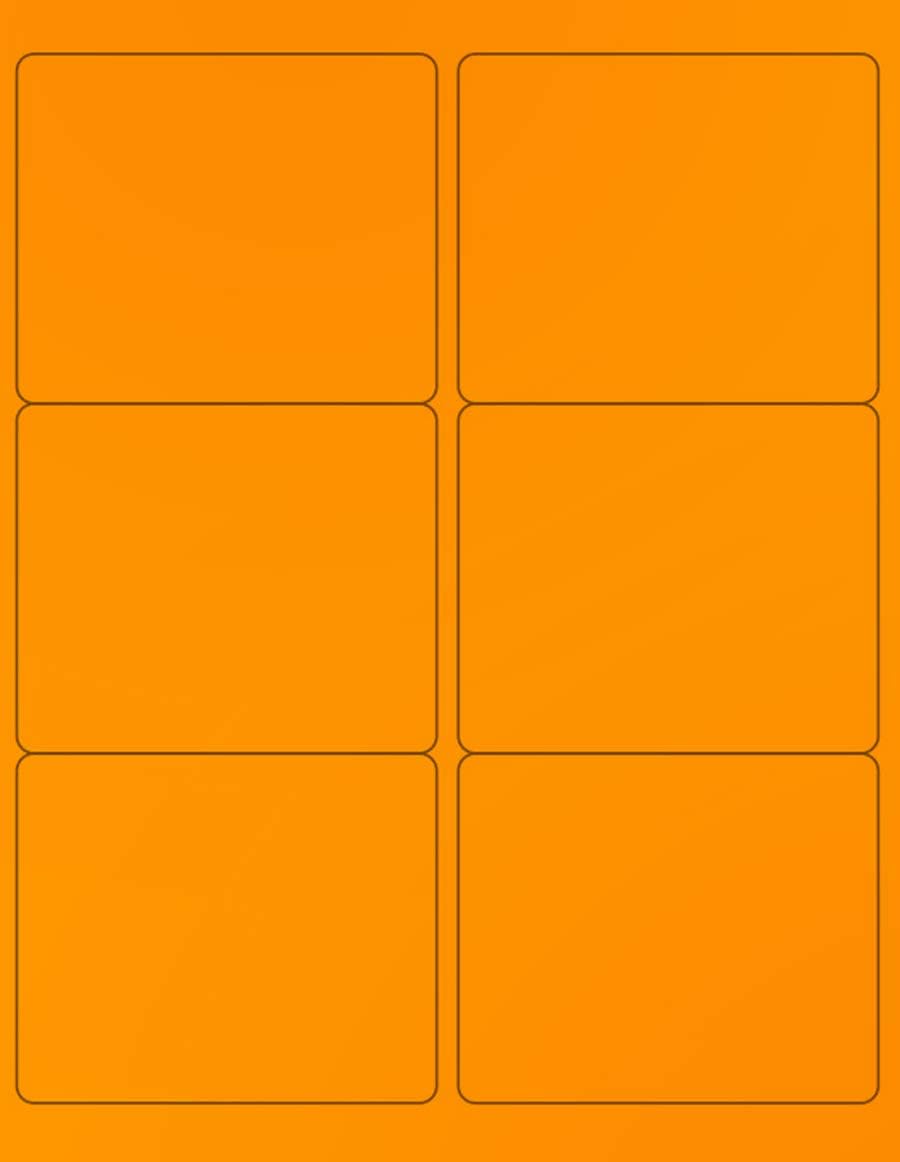 NextDayLabels Neon Color High Light Fluorescent Labels 600 Pack