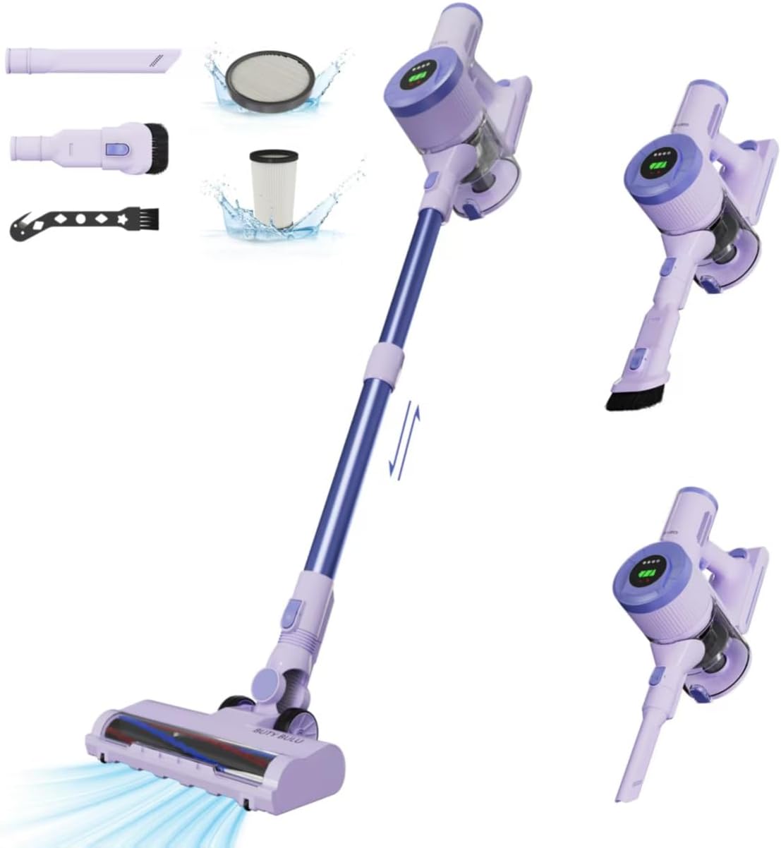 Cordless Stick Vacuum Cleaner with 30KPa Suction Power