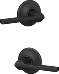 Schlage Latitude Door Lever with Cohen Trim Matte Black - Easy Install