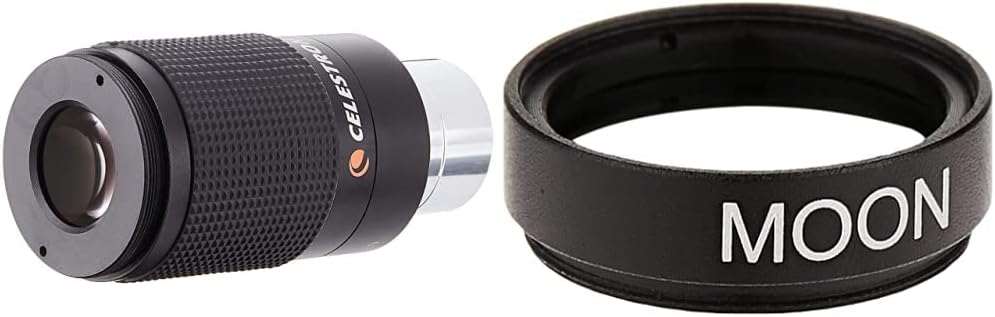 Celestron Telescope Eyepiece and Moon Filter Bundle for Stargazing