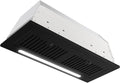 Range Hood Insert 30 in 600 CFM Matte Black Stainless Steel - Quiet