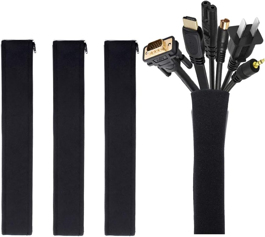 4 Pack JOTO Cable Sleeve Set - Hide Wires with Style!