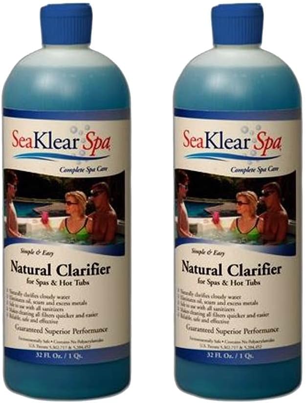 SeaKlear Chitosan Clarifier for Spas and Hot Tubs - 2 Pack