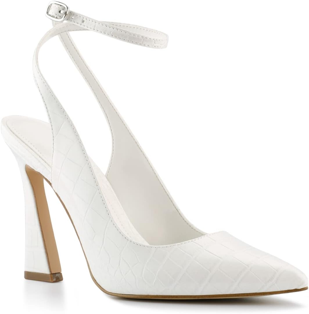 Womens Closed Toe Ankle Strap Heels for Elegant Occasions