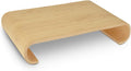 Wood Monitor Stand Riser - Bamboo Desk Organizer for Better Posture