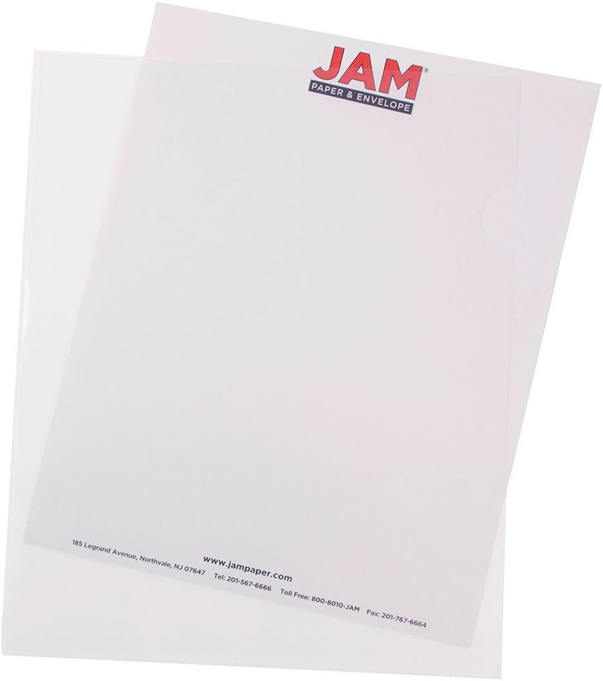 JAM PAPER Plastic Sleeves for Document Protection and Organization