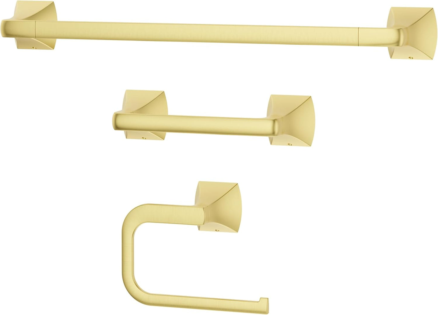 Pfister Bruxie 3-Piece Bathroom Hardware Set in Brushed Gold