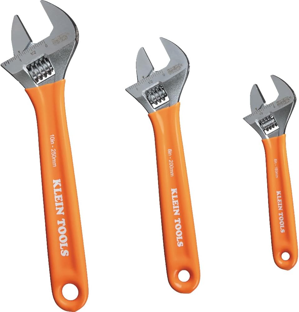 KLEIN TOOLS D5073 Adjustable Wrench Set for Every Task