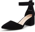 DREAM PAIRS ANNEE Pointed Toe Low Chunky Heels Pump Shoes Other