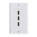 HDMI Wall Plate 3 Port 4K 60Hz HDR - Clean In-Wall HDMI Install