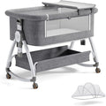 bonbay Baby Bassinet Bedside Sleeper - 4-in-1 Portable Crib
